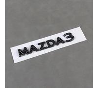 Emblem Letters for Mazda 3 Hatchback 2025 2024 2023 2022 2021,Rear Trunk Emblem Logo Badge Letters Sticker Decal Rear Tailgate Side Fender Nameplate 3M Adhesive ABS Car Decoration Accessories