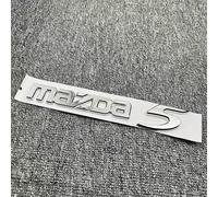Emblem Letters for Mazda 5 2010 2011 2012 2013 2014 2015 2016 2017,Rear Trunk Emblem Logo Badge Letters Sticker Decal Rear Tailgate Side Fender Nameplate 3M Adhesive ABS Car Decoration Accessories