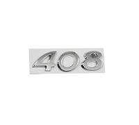 Emblem Letters for Peugeot 206 207 301 308 408 508 307,Rear Trunk Emblem Logo Badge Letters Sticker Decal Rear Tailgate Side Fender Nameplate 3M Adhesive ABS Car Decoration Accessories