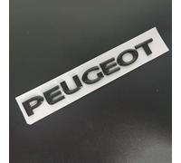 Emblem Letters for Peugeot 207 307,Rear Trunk Emblem Logo Badge Letters Sticker Decal Rear Tailgate Side Fender Nameplate 3M Adhesive ABS Car Decoration Accessories,2.5 * 2.0cm