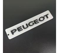 Emblem Letters for Peugeot 207 307,Rear Trunk Emblem Logo Badge Letters Sticker Decal Rear Tailgate Side Fender Nameplate 3M Adhesive ABS Car Decoration Accessories,1.8 * 1.3cm