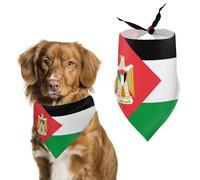 Emblem of Palestine Palestinian Flag Dog Bandana Pet Scarf for Small Medium Large Dogs Triangle Bibs Photo Prop Gift
