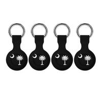 Emblem of South Carolina Compatible with Airtag GPS Cases 4PCS