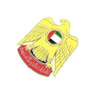 Emblem of the United Arab Emirates UAE Crest Falcon Metal Enamel Pin Badge