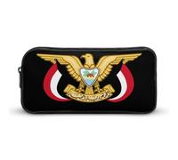 Emblem of Yemen Pen Toiletry Bag Pencil Case Box Makeup Pouch Travel Cosmetic Organizer Purse