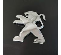 Emblems for Peugeot Partner Van,Grill/Front/Rear Trunk Logo 3D ABS Signs Badge Decal Car Letters Decal Replacement Car Styling Accessories Auto Accessories,Silver-LOGO