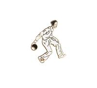 Emblems-Gifts BOWLER BOWLING CROWN OR LAWN BOWLS ENAMEL LAPEL PIN BADGE
