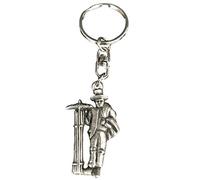 Emblems-Gifts Chimney Sweep Key Ring Hand Crafted from Lead Free Pewter in the UK (KR1609) + 59mm Button Badge