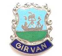 Emblems-Gifts Girvan Scotland Small Enamel Lapel Pin Badge (T0035)