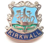 Emblems-Gifts Kirkwall Scotland Small Enamel Lapel Pin Badge (T055)