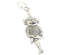 Emblems-gifts Lincoln Imp Handcrafted from Solid Pewter In the UK Key Ring + 59mm Button Badge + Gift Bag
