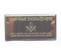 Emblems-Gifts Masonic Lodge Name Plate Engraved With Lodge No & Name