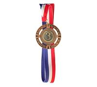 Emblems-Gifts Personalised 3rd Place Award Large School Bronze Medal & Ribbon ENGRAVED FREE
