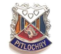 Emblems-Gifts Pitlochry Scotland Small Quality enamel lapel pin badge T066
