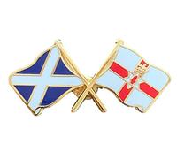 emblems gifts Scotland & Northern Ireland Flags Friendship Courtesy Enamel Pin Badge T1230