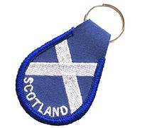 Emblems-Gifts Scotland Saltire Embroidered Key Fob