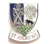 Emblems-Gifts St. Andrews Scotland Small Enamel Lapel Pin Badge T075