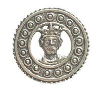 emblems gifts St Edward in Disc Pilgrim Medieval Pewter Lapel Pin Badge + 59mm Button Badge