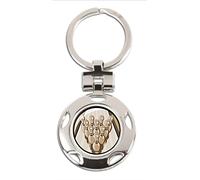 Emblems-Gifts Ten Pin Bowling Award Round Keyring in gift box (C)