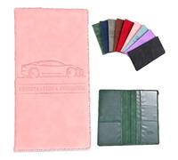 Emboadlie Car Registration Holder, Car Registration & Insurance Card Holder, Vehicle Registration Holder with Great Size and Something That’s Always Worth Having in The Car (Y)