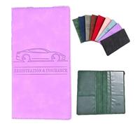 Emboadlie Car Registration Holder, Car Registration & Insurance Card Holder, Vehicle Registration Holder with Great Size and Something That’s Always Worth Having in The Car (E)