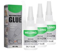 Emboadlie Welding High-Strength Oily Glue, Welding Glue Super Strength for Everything, Multifunctional glue, wood, glass, ceramics, transparent quick-drying, waterproof universal (3PCS)