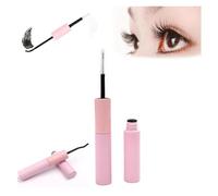 Emboss Beauty Lash Bond and Seal, Eyelash Glue Bond and Seal Lash Glue, Eyelash Extension Glue Double-Headed, Waterproof and Sweatproof, Long-Lasting (Pink)