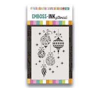 Emboss-Ink Stencil - Beautiful Baubles Stencil A5/6x 8"