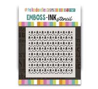 Emboss-Ink Stencil - Gingerbread Stencil 6 x 6
