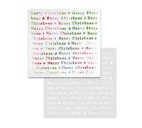 Emboss-Ink Stencil - Merry Christmas Type Stencil 6 x 6