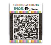 Emboss-Ink Stencil - Super Snowflakes Stencil 8 x 8