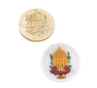 Emboss Sealing Wax Stamp Head Brass Sealing Stamp Wax Seal Head Replacement for Envelope or Greeting Cards Brass Seal
