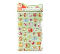 Embossed 3D Stickers, Adorable Assorted Mini Decals, 100pcs Craft Pack with Raised Texture, Waterproof PVC Adhesive Labels, Cartoon Animal Set with Cute Style, DIY Decoration for Phone Case