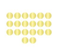 Embossed Adhesive Labels - Envelopes Stickers | 4.5 x 4.5 cm Self Adhesive Gold Sticker with Serrated Edge, Metallic Foil with Decorative Touch, Seal Stamp, Invitation Wins