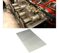 Embossed Aluminum Heat Shield 12'' x 20'' High Temperature Thermal Barrier Exhaust Electrical For Cars/Turbo Manifold