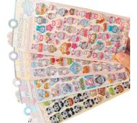 Embossed Animal Sticker Adhesive PVC Resin for Kids Art Craft Water Bottle Notebook Journal Phone Case Laptop Embossed Animal