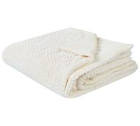 Beliani Bedspread SURMI Faux Fur 150 x 200 cm Off-White, White