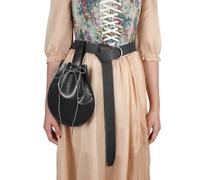 Embossed Belt Bag Medieval PU Leather Side Pack Vintage Belt Pouches Hip Bag Portable Belt Pouches Waist Pack