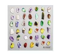 Embossed Cartoon Art Stickers Decals Self-Adhesive Floral Supplies Art Decoration Accessories