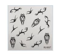 Embossed Cartoon Art Stickers Decals Self-Adhesive Floral Supplies Art Decoration Accessories