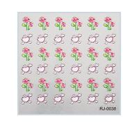 Embossed Cartoon Art Stickers Decals Self-Adhesive Floral Supplies Art Decoration Accessories