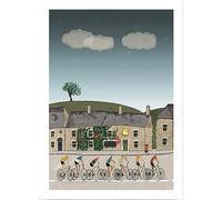 Embossed Cycle Race Any Occasion Card Artistic Portobello Greeting Cards PTB036