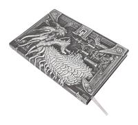 Embossed Dragon Notebook with Faux Leather Cover for Writing Journal Use