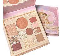 Embossed Eyeshadow 10 Colors Eyeshadow Palette Makeup Blush Highlighter All In One Disc Matte&Glitter Eyeshadow Makeup High Pigmented Shades Multifunctional Eyeshadow Palette