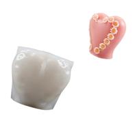 Embossed Heart Silicone Mold Food Grade Silicone Resin Cast Soap Home Decor Heart Shaped Casting