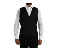 Embossed Logo Crew Neck T-Shirt - male - Dolce & Gabbana - Waistcoats - Black - 2XL - Suits 2XL