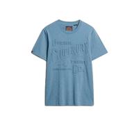 Embossed logo T-shirt Superdry Bleu L