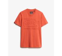 Embossed logo T-shirt Superdry Orange S