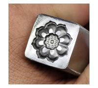 Embossed Lotus Pattern Metal Stamping Stamp Tool, Gold and Silver Jewelry, Leather, Plastic, Wooden Carving Molds (8mm)