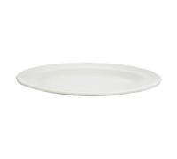 Embossed Porcelain Platter, White